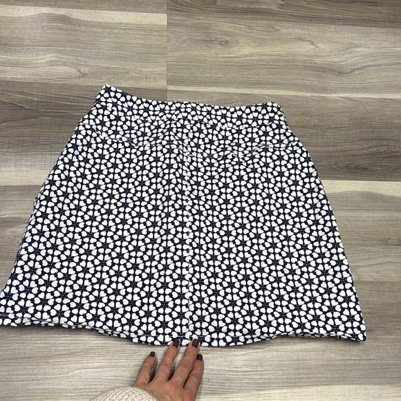 🏴 Rebecca Minkoff Black and White A-Line Mini Skirt size 8 - Picture 5 of 6